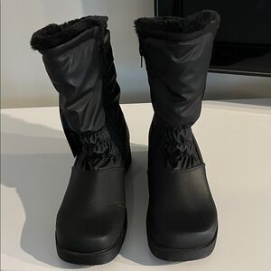 Judith Sport Black waterproof, Faux  Size 8 Fur Winter Boots